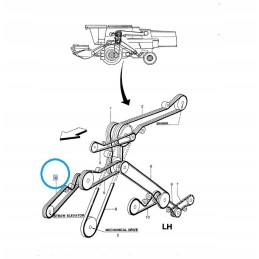 Deutz Fahr diržas 01141591 new Holland tx34 9513386 3