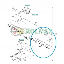 Solenoidinis vožtuvas new holland fx tx cx cr 84062114