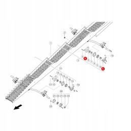 Claas veleno guolio tvirtinimas 726980 0 jag