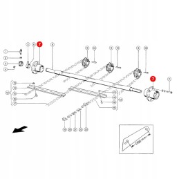 Guolis su padavimo veleno korpusu Claas 645007 1 sn