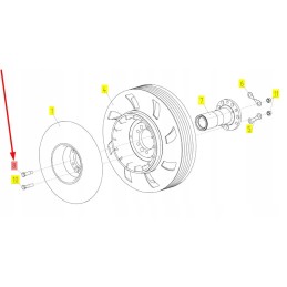 100041518 varžto pavaros mechanizmo kaištis