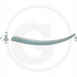 Priekinis krautuvas sulenktas 540mm shw 18540