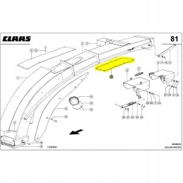 Išmetimo kamino lakštas claas jaguar 930 980 1417970