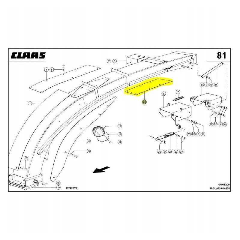 Išmetimo kamino lakštas claas jaguar 930 980 1417970