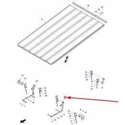 7059265m91 kairė pagrindinė svirtis