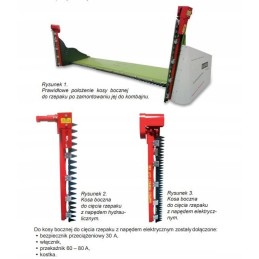 Elektrinis šoninis pjoviklis rapsams 24v profix 135