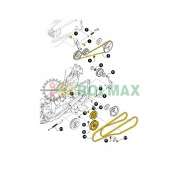 Savivarčio diržas new Holland korpusas 84448591 22x2840