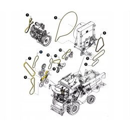 Atskyrimo diržas new holland cs cx csx case ct 84073