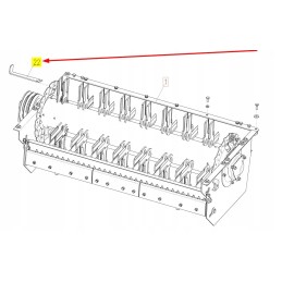 100274430 šiaudų smulkintuvo pavaros dangtelio juostelė