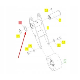 101897171 įtempiklio rankovės poveržlė 41 2 x 60 x 2