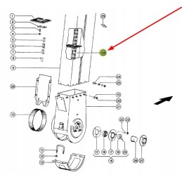 654318 00 grūdų elevatoriaus konvejerio grandinė