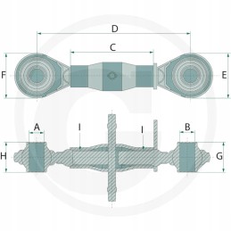 Viršutinė jungtis 550 760 mm kat. 2 g1 1 8 uncijos