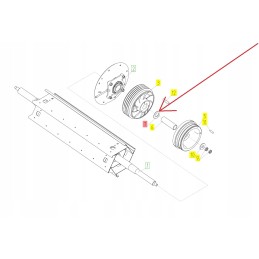 100035158 deflektoriaus pavaros tarpiklis