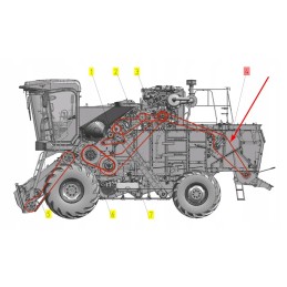 102609168 V formos diržas šiaudų smulkintuvo pavarai