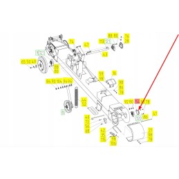 100028742 grūdų tiektuvo guolio dangtis