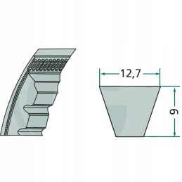 Dantytas trapecinis diržas XPA 3000