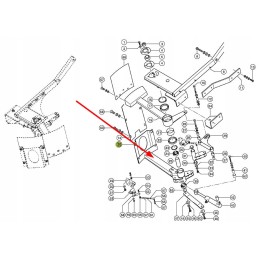 783096 0 pelų barstytuvo atrama