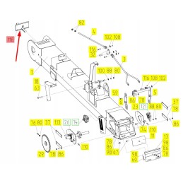 102618250 grūdų elevatoriaus grandinė 38 x 134