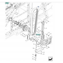 New Holland TC 98 hidrostatinio siurblio pavaros diržas
