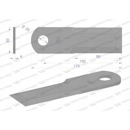 Sukamasis peilis šiaudų smulkintuvas lygus