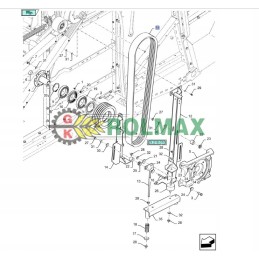 New Holland TC 98 hidrostatinio siurblio pavaros diržas