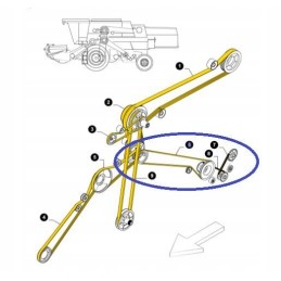 V formos diržas 448794 korpusas new holland cnh