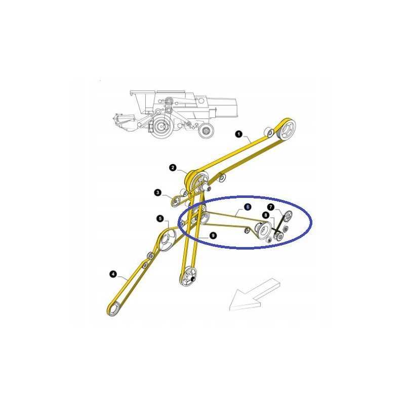 V formos diržas 448794 korpusas new holland cnh
