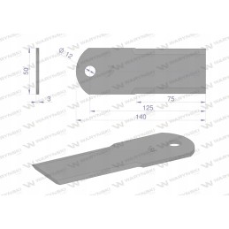 Dantyta fiksuoto peilio šiaudų smulkintuvas pašarų kombainas