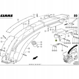 Tunelio galo korpusas Claas Jaguar 800 0788020
