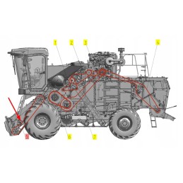 102474455 pasvirusio tiekimo trapecinis diržas