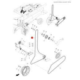 V formos diržas massey ferguson la340433191 originalus