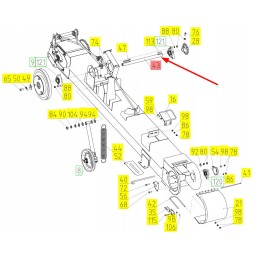 100063493 grūdų padavimo velenas