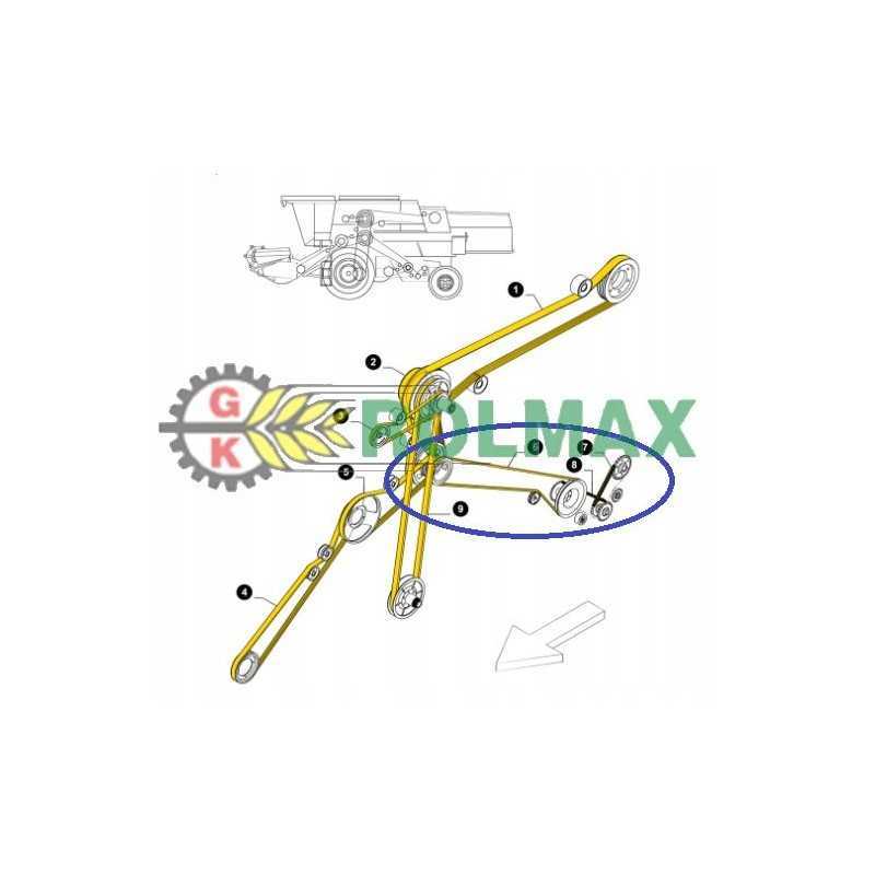 V formos diržas 448794 korpusas new Holland