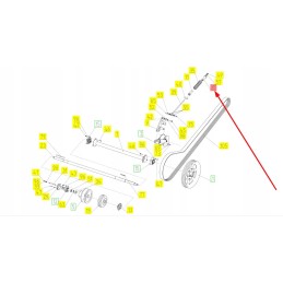 101865426 plaktuko įtempiklio spyruoklės reguliavimo varžtas