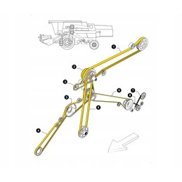 Juostos juostos 667680 new holland claas cnh