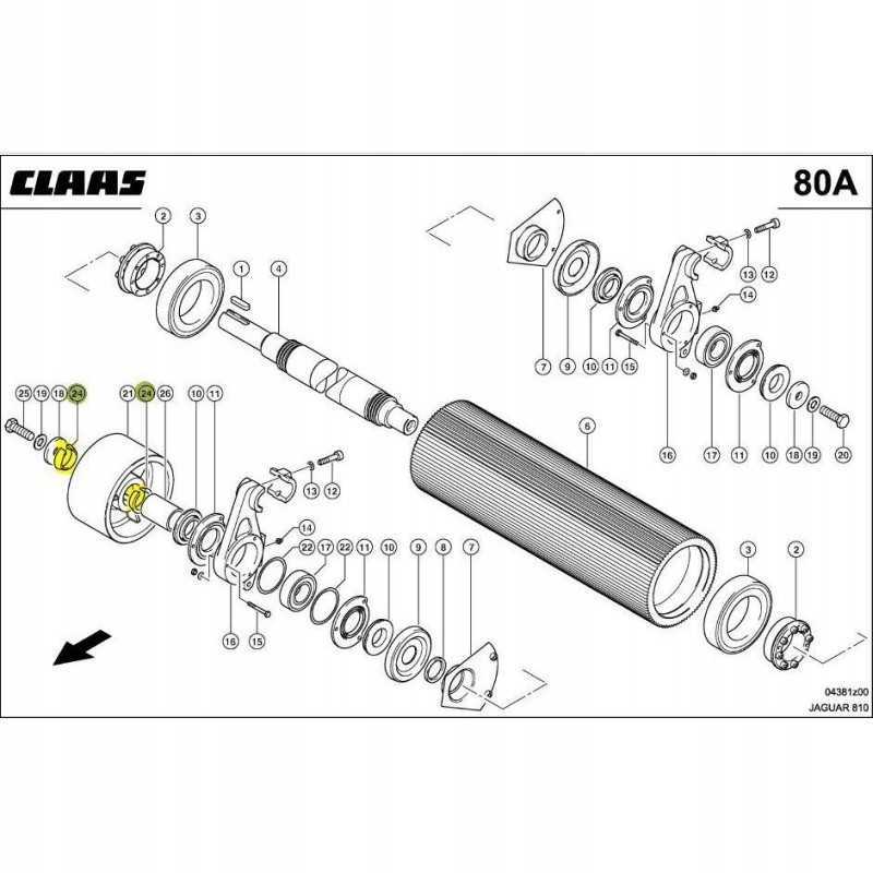 Claas jaguar 800 skriemulio kūginis žiedas