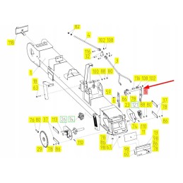 100227344 grūdų elevatoriaus svirtis