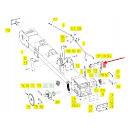 100227344 grūdų elevatoriaus svirtis