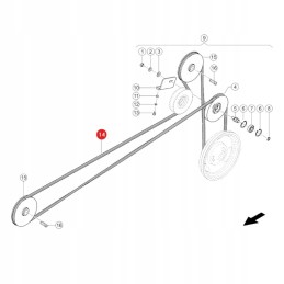 formos diržas mf claas 1401412 vartai