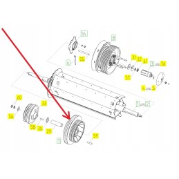 100173032 Šiaudų barstymo skriemulys Rostselmash