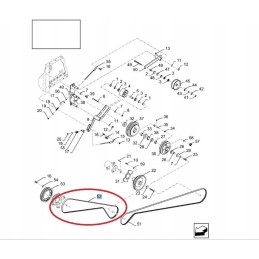 Diržas new Holland cx csx cs cl 84075955 2hbx4180 cnh