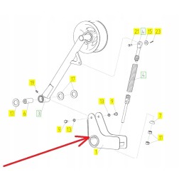 100827976 kūlimo diržo įtempiklio modifikacija