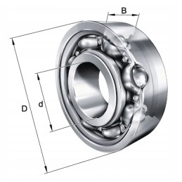 Rutulinis guolis paprastai 15x32x9 mm ina fag