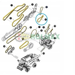 Separatorius ir ventiliatoriaus diržas 84457079 new holland