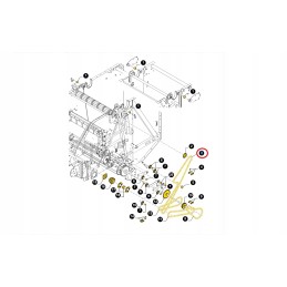 Grandininis presas New Holland Br Roll Belt 86545866