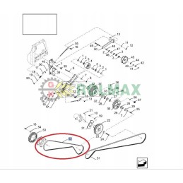 Diržas new Holland cx csx cs cl 84075955 2hbx4180