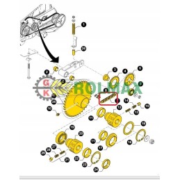 Ritininė grandinė new Holland case 84058833