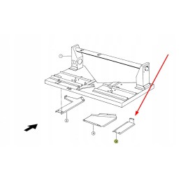 763073 0 metalinis dangtelis šiaudų smulkintuvui
