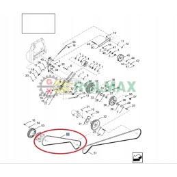 Diržas new Holland cx csx cs cl 84075955