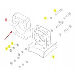 100038229 medinis išleidimo vamzdžio guolis